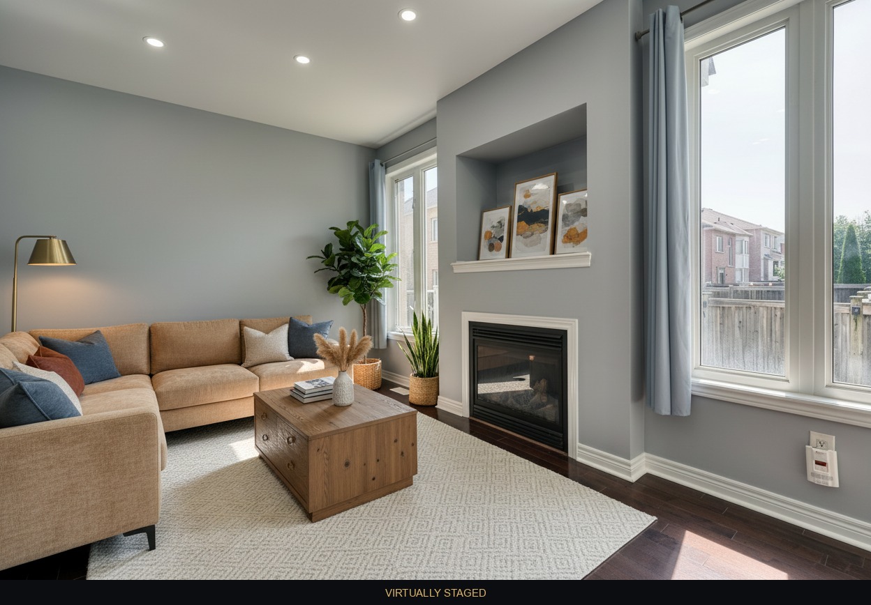 Virtually staged room, disclosed